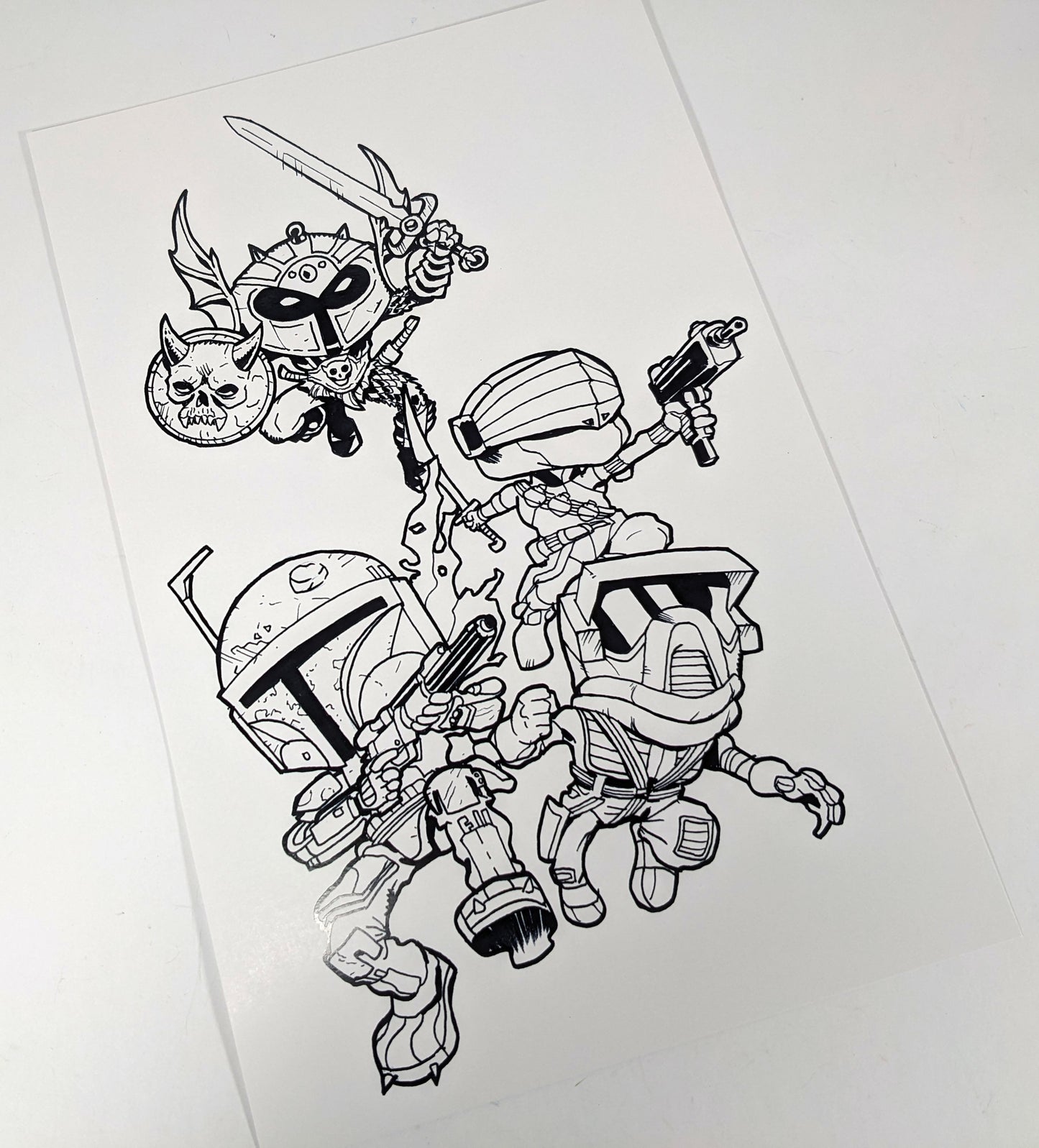 "The 80s Team" Print with Original Art by Dan Larson